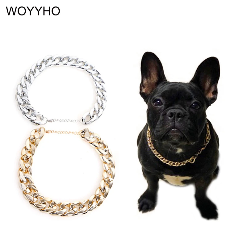 Silvery/Golden Pet Dog Collar Teddy French Bulldog Snake Chain Funny Small Dog Cat Necklace
Silvery/Golden Pet Dog Collar Teddy French Bulldog Snake Chain Funny Small Dog Cat Necklace