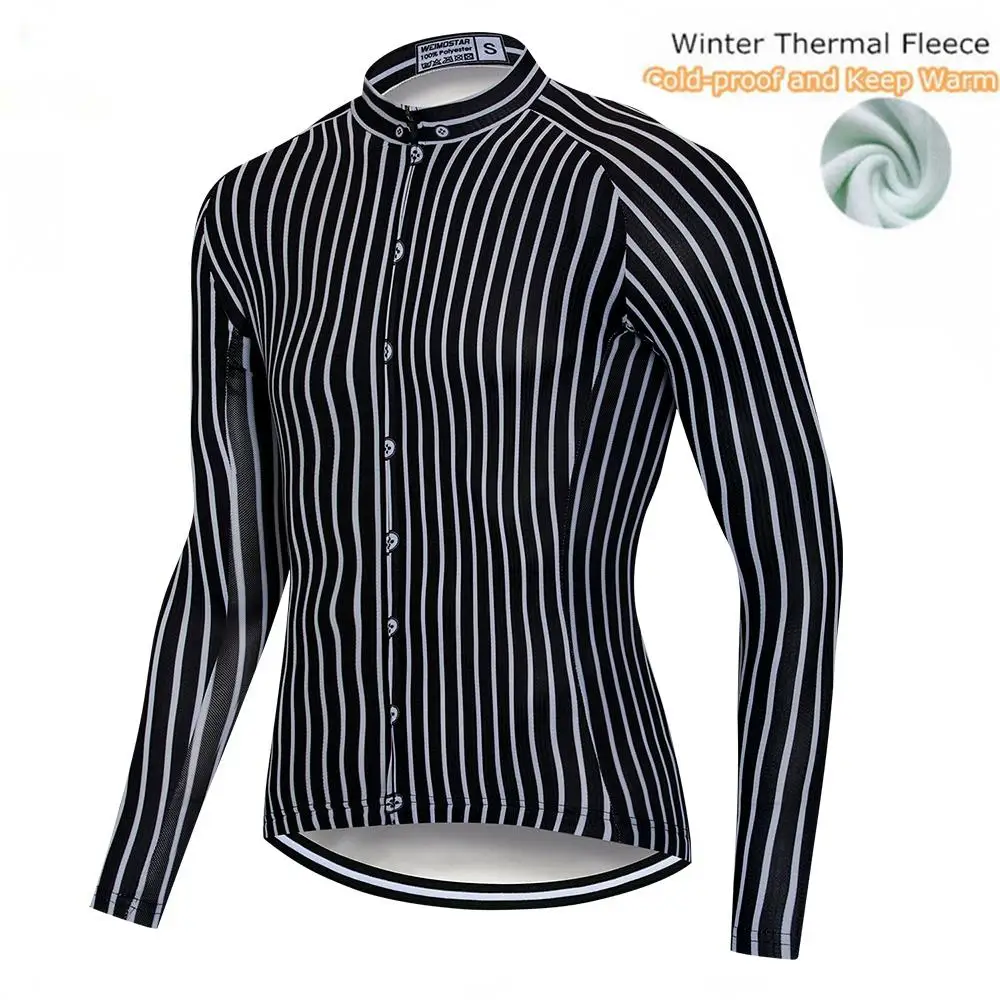 Winter Thermal Fleece Men Bicycle Long Sleeve Cycling Jersey Clothing Pro Team Outdoor Mountain Road Uniform Bike Black
Winter Thermal Fleece Men Bicycle Long Sleeve Cycling Jersey Clothing Pro Team Outdoor Mountain Road Uniform Bike Black