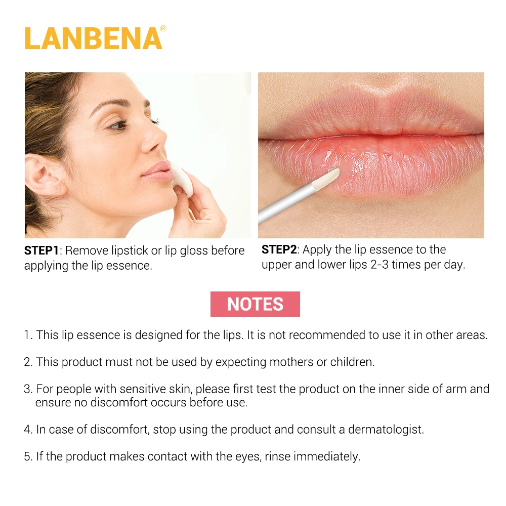 LANBENA обновленная версия для ухода за губами Сыворотки увеличитель губ маска
