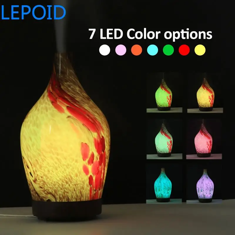 LEPOID 3D стекло эфирное масло Арома диффузор ультразвуковой ароматерапия