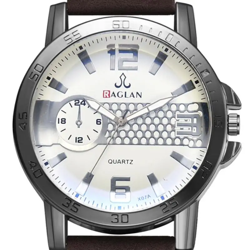 Men's Business Leather Band Stainless Steel Case Watch Fashion Sport Analog Quartz Wrist Watch male clock relogio 2019
Men's Business Leather Band Stainless Steel Case Watch Fashion Sport Analog Quartz Wrist Watch male clock relogio 2019