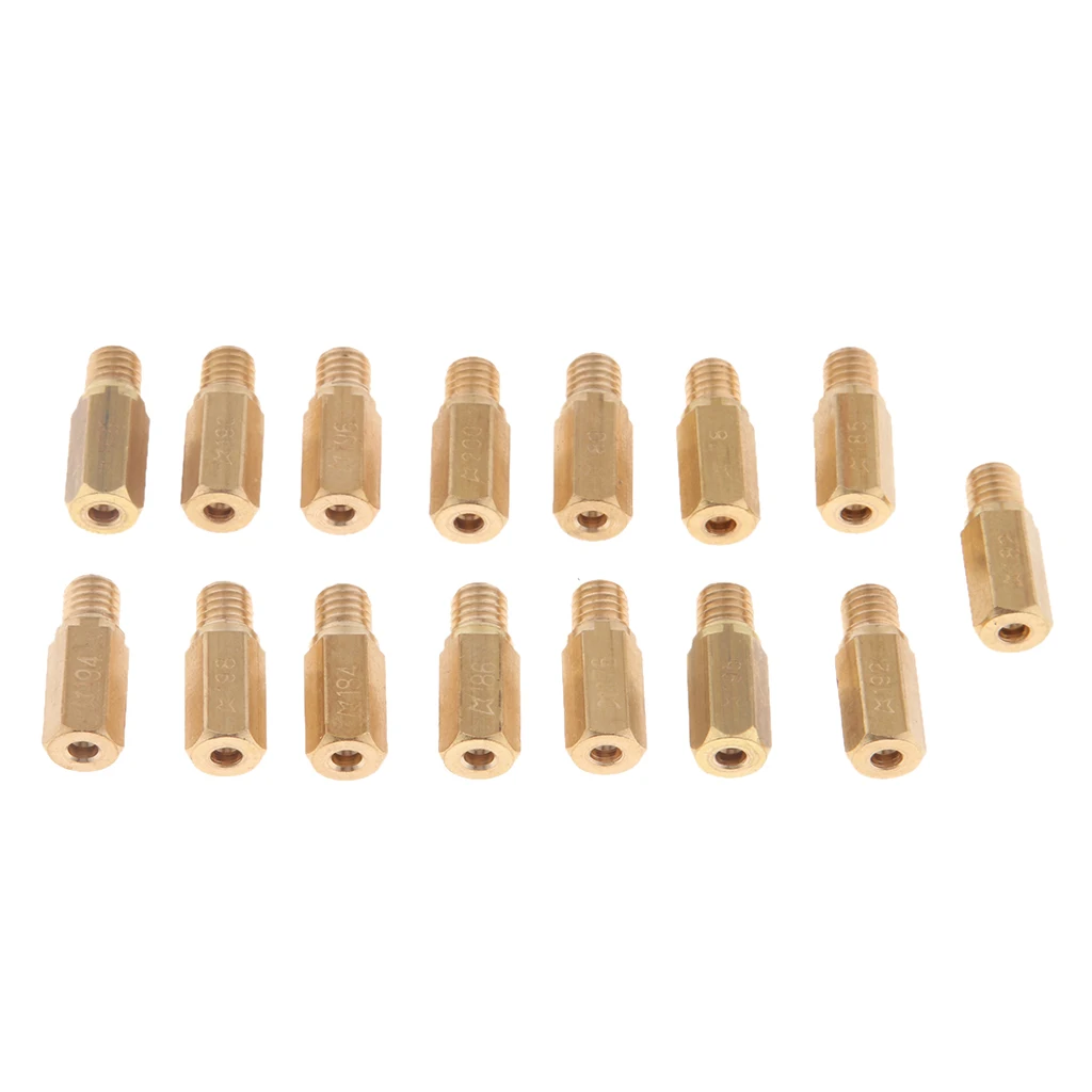 15 Pcs/Set Motorcycle Carburetor Main Jet For Keihin PWK FCR OKO KOSO Motorcycle Carburetor injectors Nozzle
15 Pcs/Set Motorcycle Carburetor Main Jet For Keihin PWK FCR OKO KOSO Motorcycle Carburetor injectors Nozzle
