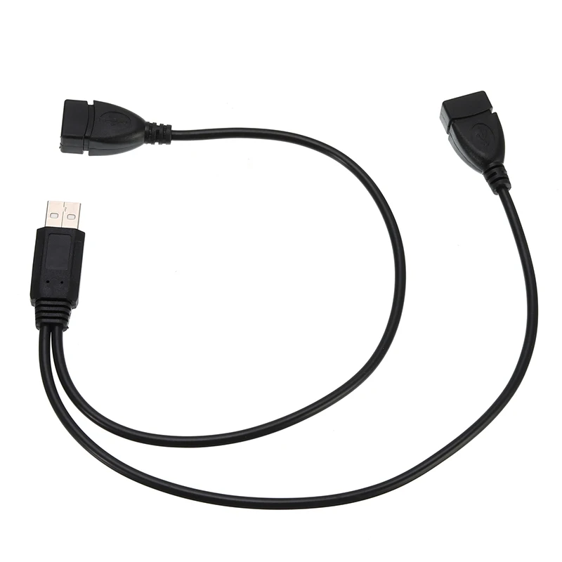 2019 Новый USB 2 0 штекер двойной гнездовой разъем сплиттер концентратор шнур питания