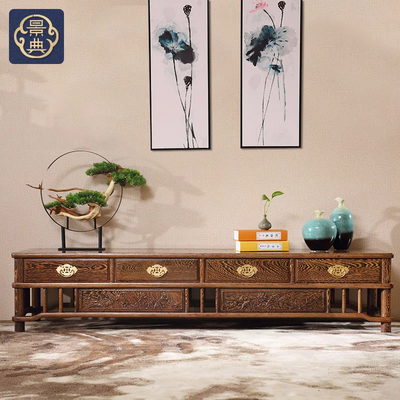 Mueble ТВ Стенд Мебель для гостиной развлекательный центр Деревянный Антикварный