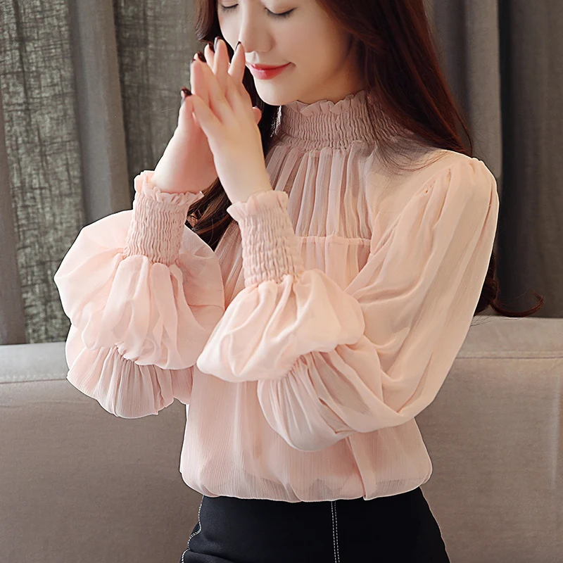 2019 Spring Women Shirts Lantern Sleeve Patchwork Mesh Chiffon Loose Blouse Shirt White Pink 8089
2019 Spring Women Shirts Lantern Sleeve Patchwork Mesh Chiffon Loose Blouse Shirt White Pink 8089