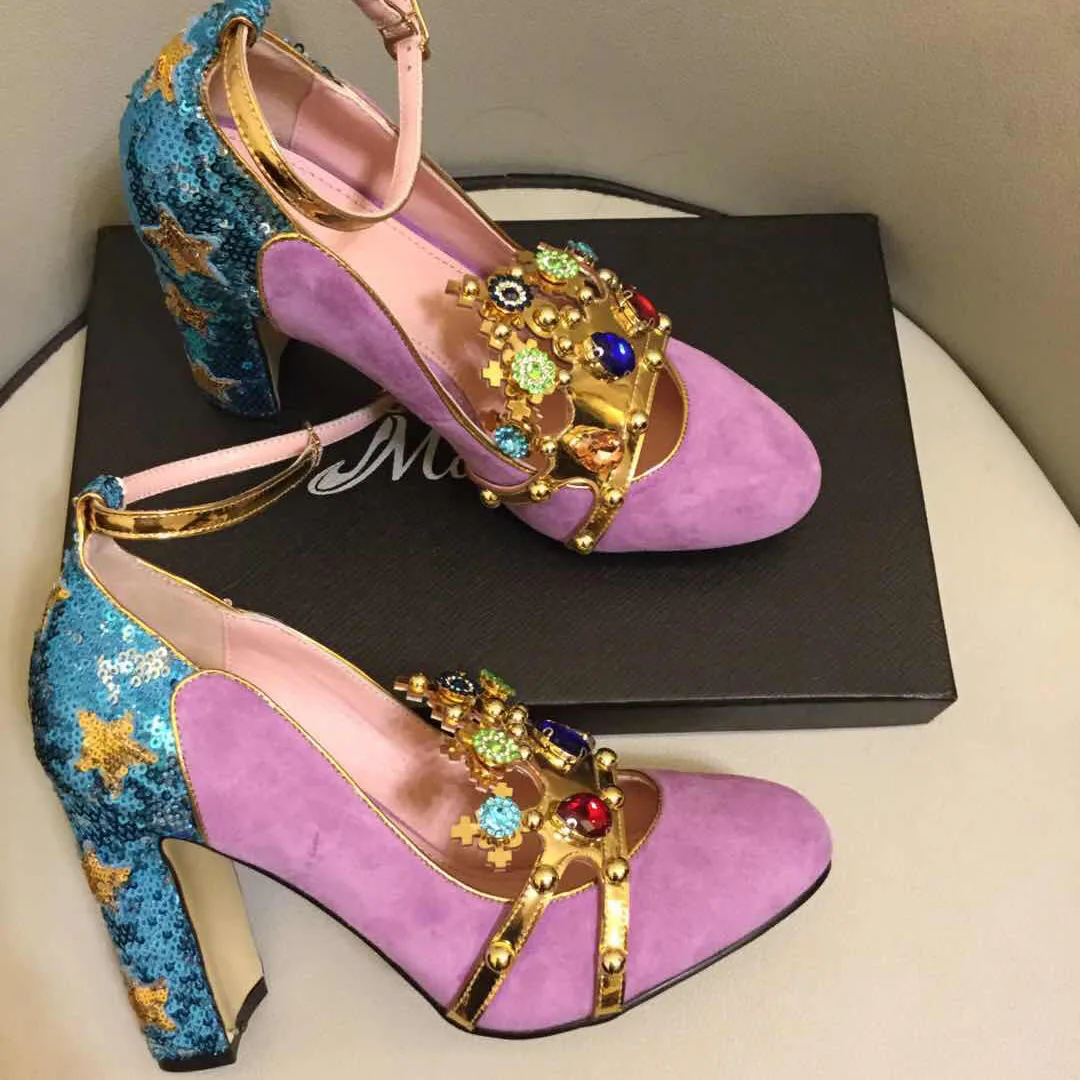 Pink wine red kidsuede Women Pumps Rivets rhinestone crown decor High Heels Mary Janes flower crystal wedding Shoes for ladies
Pink wine red kidsuede Women Pumps Rivets rhinestone crown decor High Heels Mary Janes flower crystal wedding Shoes for ladies