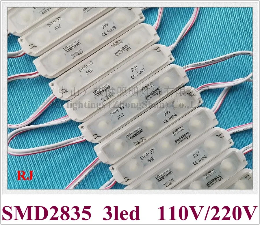 Светодиодный модуль впрыска на входе AC110V/ac220 в для надписей 78 мм (Д) * 18 (Вт) SMD 2835 3