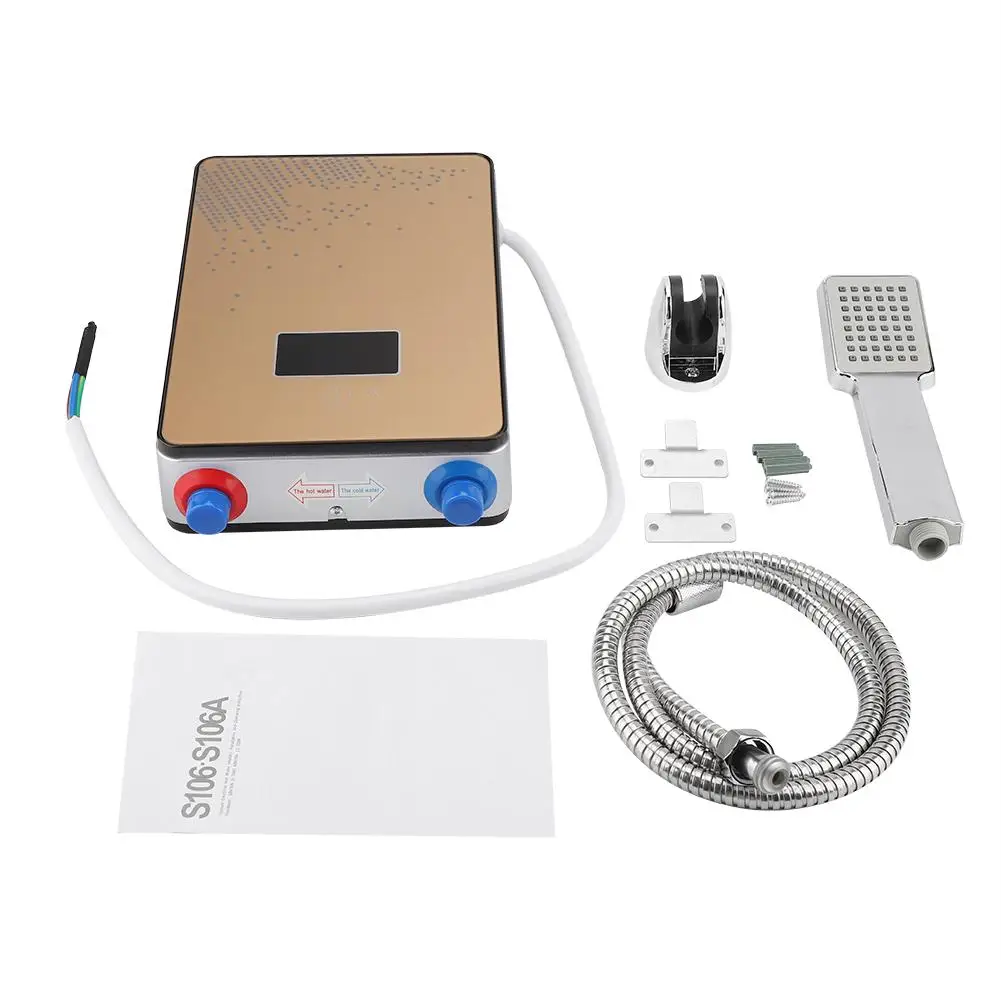 6500W Tankless Instant Electric Hot Water Heater Shower for Home Bathroom Kitchen sink faucet instant Heating water supply
6500W Tankless Instant Electric Hot Water Heater Shower for Home Bathroom Kitchen sink faucet instant Heating water supply
