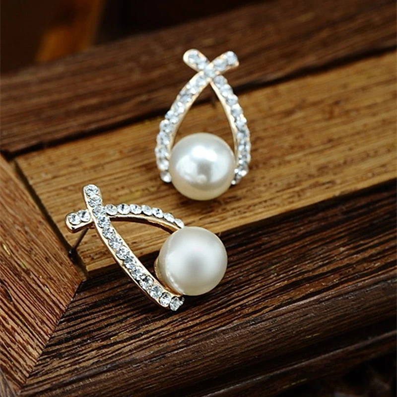 Fashion Jewelry Simulated Pearl Bowknot Drop Earrings Cute Earrings For Women Shiny Crystal Wedding Jewelry Elegant JN0270
Fashion Jewelry Simulated Pearl Bowknot Drop Earrings Cute Earrings For Women Shiny Crystal Wedding Jewelry Elegant JN0270