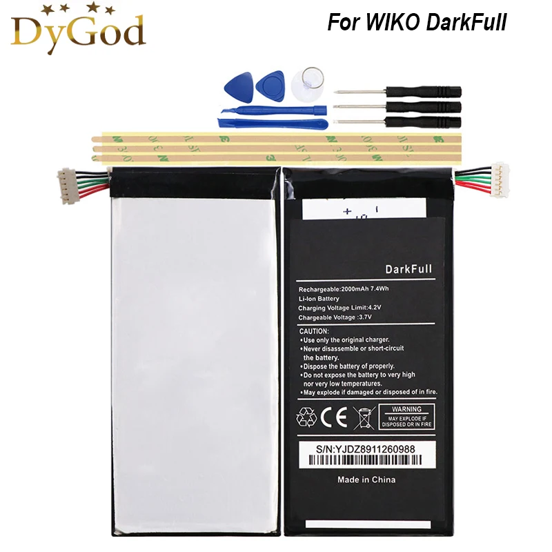 Сменная батарея DyGod 2000 мАч для WIKO DarkFull, Высококачественная фотобатарея для WIKO DarkFull с инструментами
Сменная батарея DyGod 2000 мАч для WIKO DarkFull, Высококачественная фотобатарея для WIKO DarkFull с инструментами