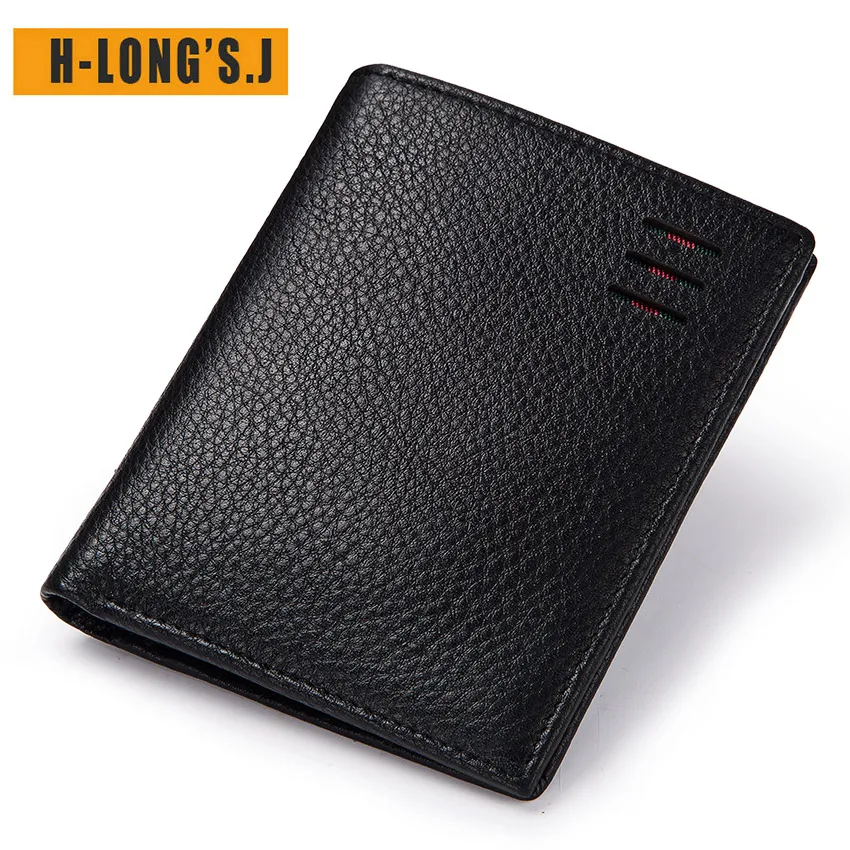 H-Long'S.J Brand Men's Leather Wallet Luxury Pure Leather Wallet Business Fashion Double Fold Card Package Youth Quality Wallet
H-Long'S.J Brand Men's Leather Wallet Luxury Pure Leather Wallet Business Fashion Double Fold Card Package Youth Quality Wallet