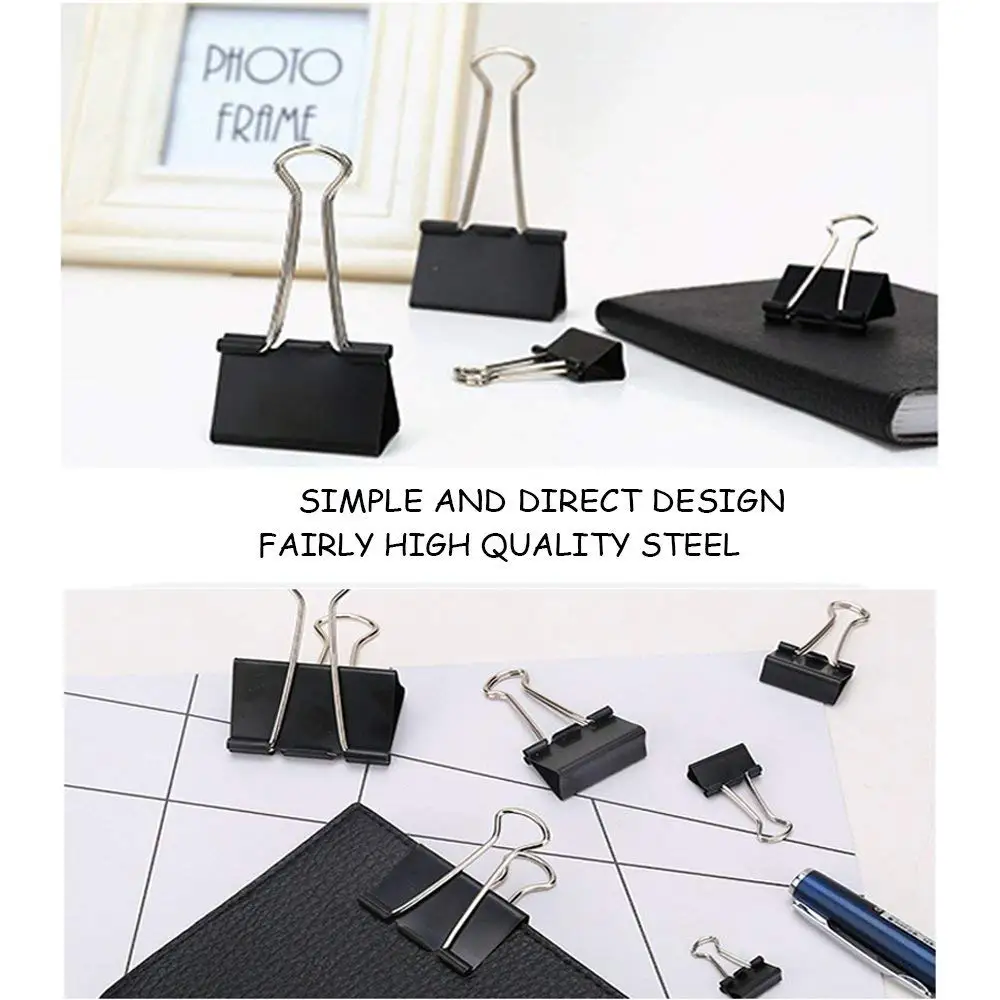 Extra Large Binder Clips 2-Inch (24 Pack), Big Paper Clamps for Office Supplies, Black
Extra Large Binder Clips 2-Inch (24 Pack), Big Paper Clamps for Office Supplies, Black