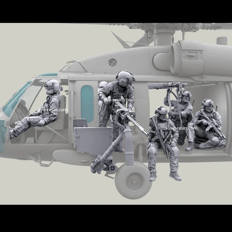 1/35 resin model kit soldiers Helicopter crew and gun (one set )Unpainted and unassembled Free shipping
1/35 resin model kit soldiers Helicopter crew and gun (one set )Unpainted and unassembled Free shipping