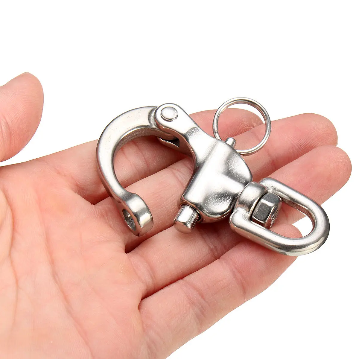 Stainless Steel Rotary Spring Hook Quick Release Boat Chain Eye Shackle Swivel Bracket Snap Hook Hardware Tool
Stainless Steel Rotary Spring Hook Quick Release Boat Chain Eye Shackle Swivel Bracket Snap Hook Hardware Tool