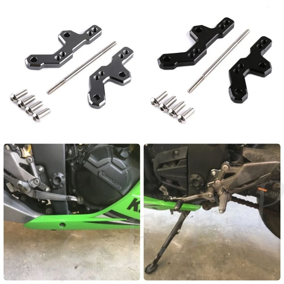 Алюминиевый Регулируемый Кронштейн Подножки для мотоцикла с ЧПУ, для Kawasaki Ninja 250 Ninja 300 ZX-300R Z250 Z300
Алюминиевый Регулируемый Кронштейн Подножки для мотоцикла с ЧПУ, для Kawasaki Ninja 250 Ninja 300 ZX-300R Z250 Z300