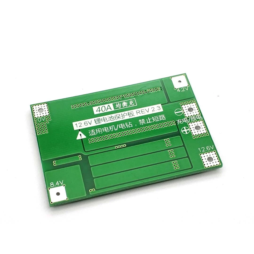 3S 40A Li-ion Lithium Battery Charger Lipo Cell Module PCB BMS Protection Board For Drill Motor 12.6V With Balance
3S 40A Li-ion Lithium Battery Charger Lipo Cell Module PCB BMS Protection Board For Drill Motor 12.6V With Balance