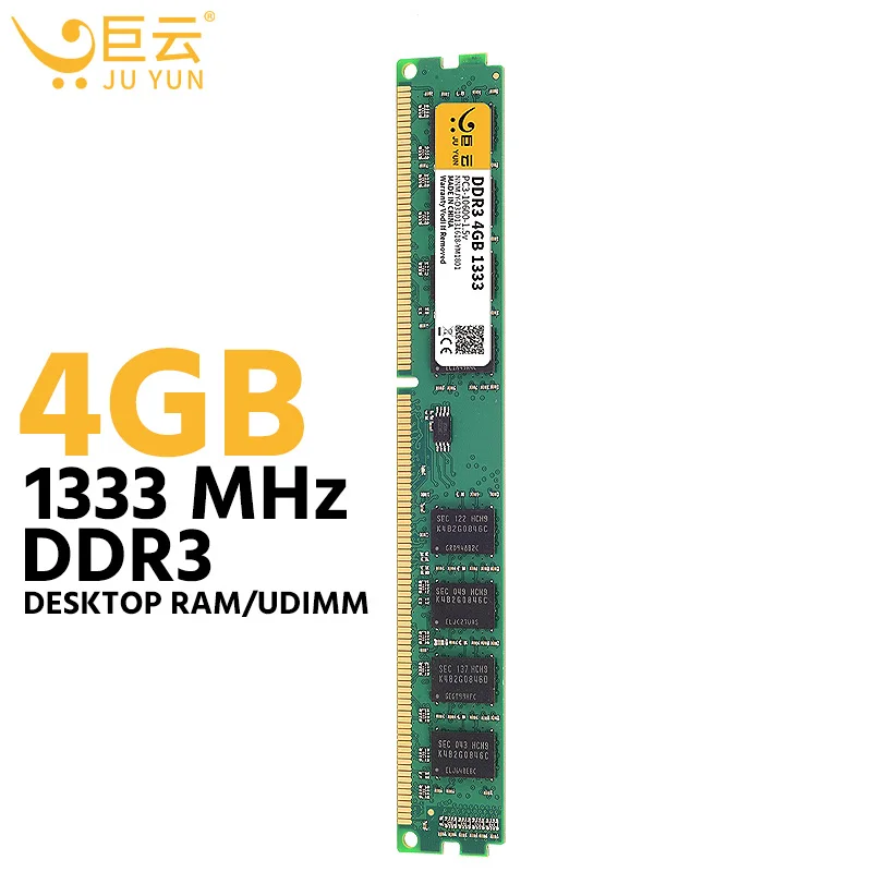 Ju Yun DDR3 4 Гб 1333 МГц ОЗУ память для настольного компьютера 1066 1600 совместимый с ПК ГБ 8