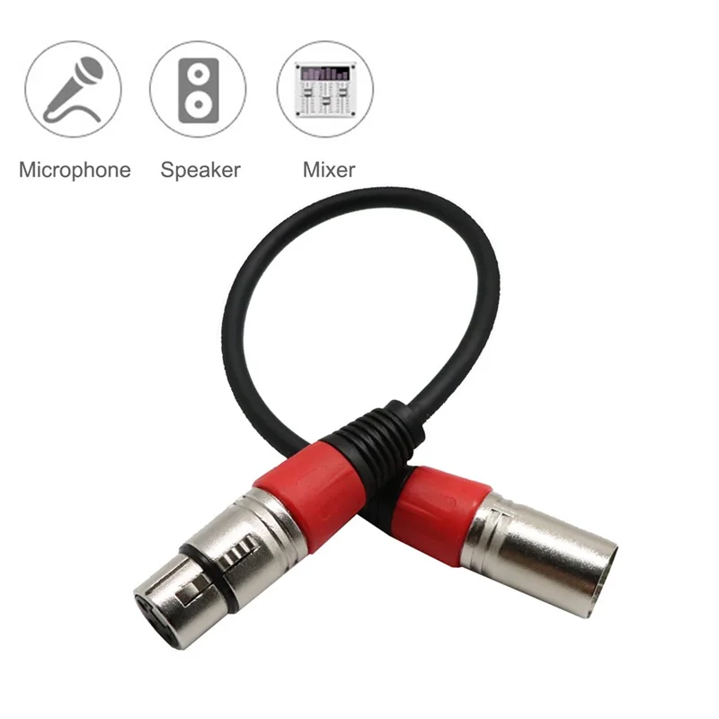 XLR 3-контактный Штекерный микрофон аудио экранированный Шнур кабель красный |