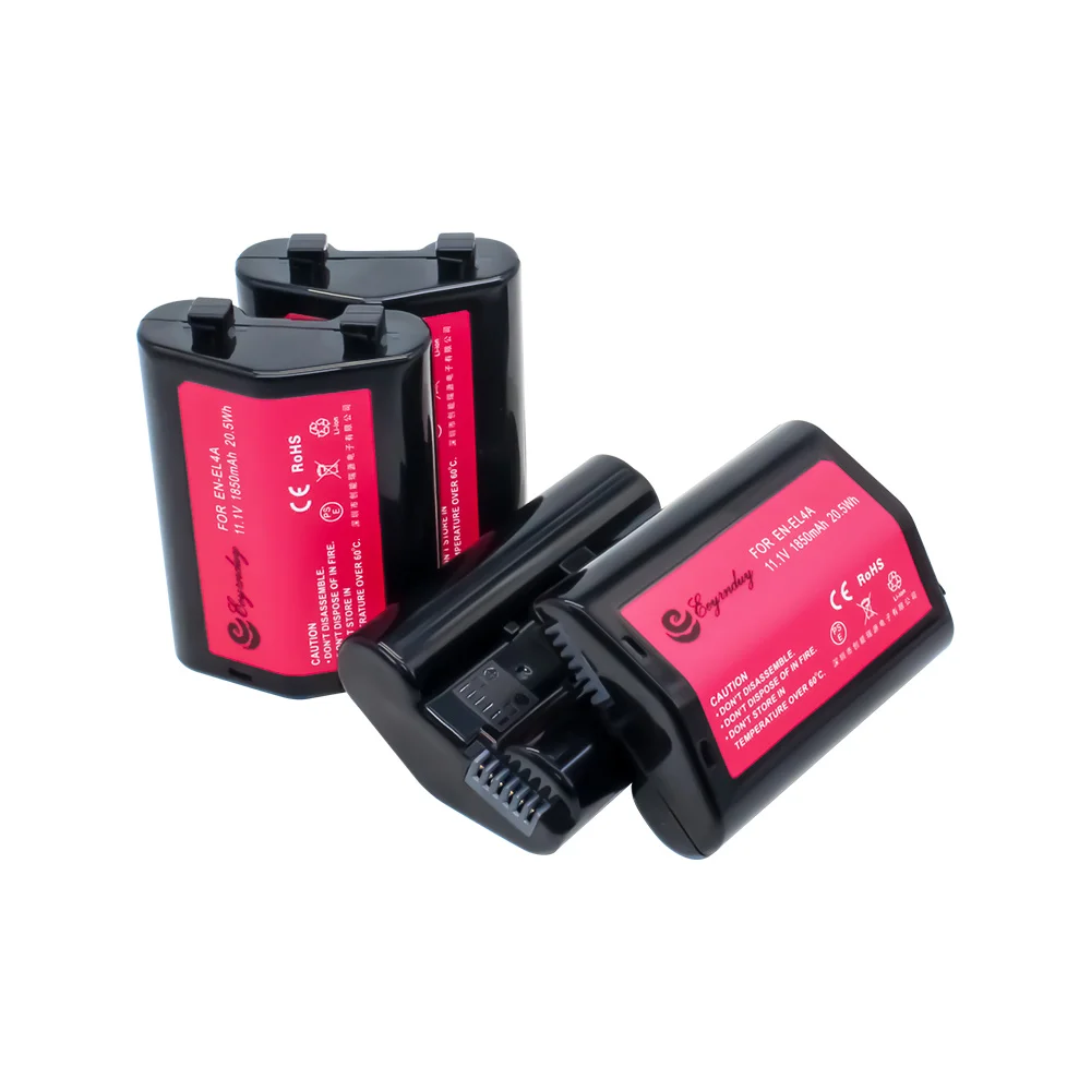 4 упаковки батарей для Nikon EN EL4 EL4A ENEL4 ENEL4A камера батарея D2 D2H D2Hs D2X D2Xs D3 D3S D3X