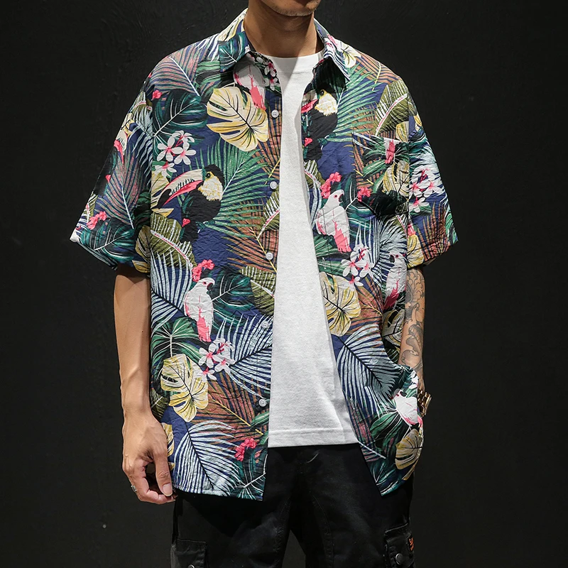 2020 summer new large size Japanese male Thin beach casual couple flower hawaiian Plaid Long shirt camisas Fashion Free shipping
2020 summer new large size Japanese male Thin beach casual couple flower hawaiian Plaid Long shirt camisas Fashion Free shipping