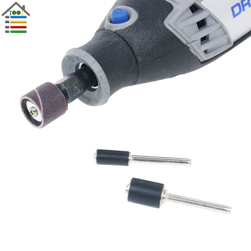 10 шт. барабанный шлифовальный станок для Dremel аксессуары 6 3 9 5 12 7 мм резиновые