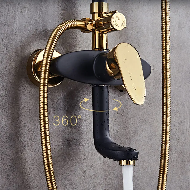 black and gold Shower set occident style mixer tap brass bathroom faucet imitation retro bathroom shower
black and gold Shower set occident style mixer tap brass bathroom faucet imitation retro bathroom shower