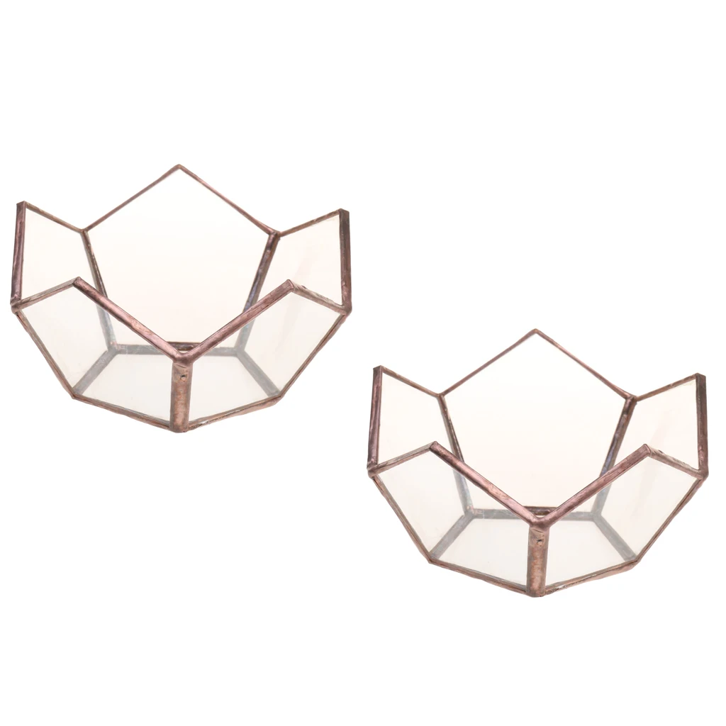2/set Open Glass Geometric Terrarium Tabletop Succulent Plants Container Candle Holder
2/set Open Glass Geometric Terrarium Tabletop Succulent Plants Container Candle Holder