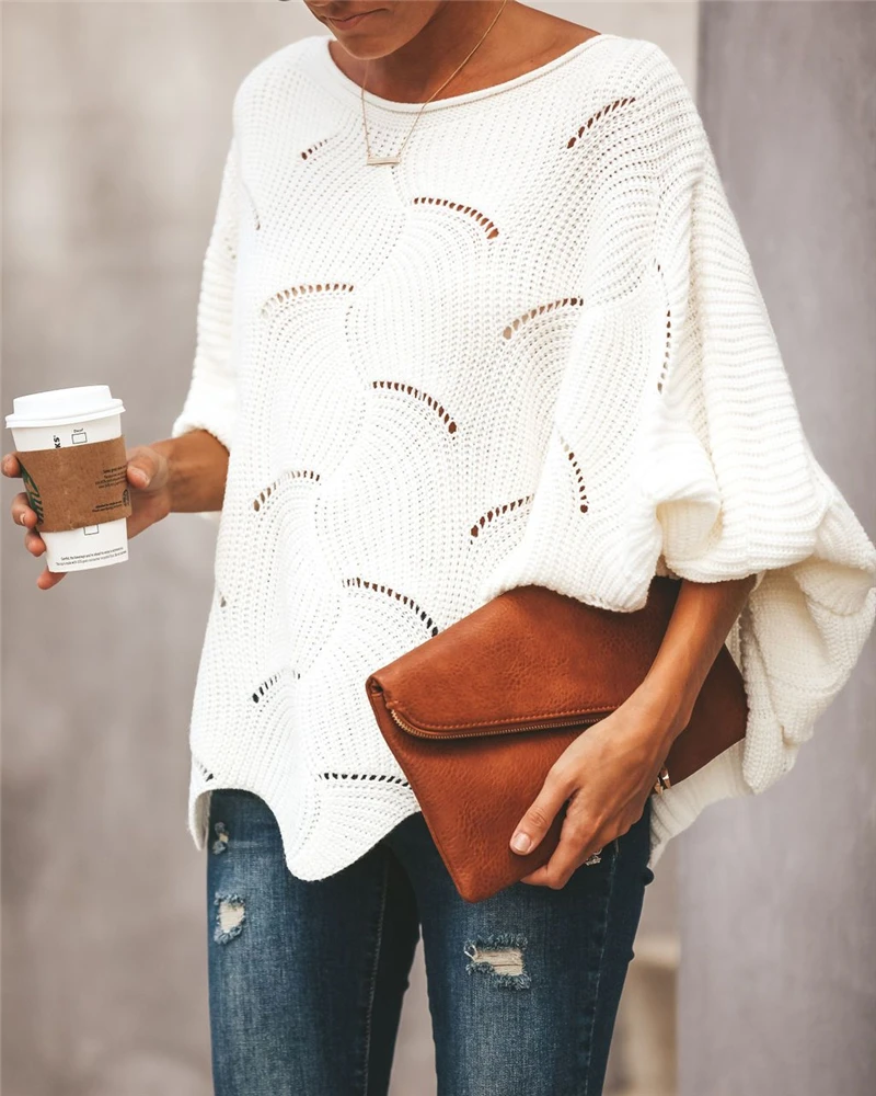 New Fashion winter sweater women pull OL knit O-neck lantern sleeve knitwear hollow out pullover sexy sweaters woman clothes top
New Fashion winter sweater women pull OL knit O-neck lantern sleeve knitwear hollow out pullover sexy sweaters woman clothes top