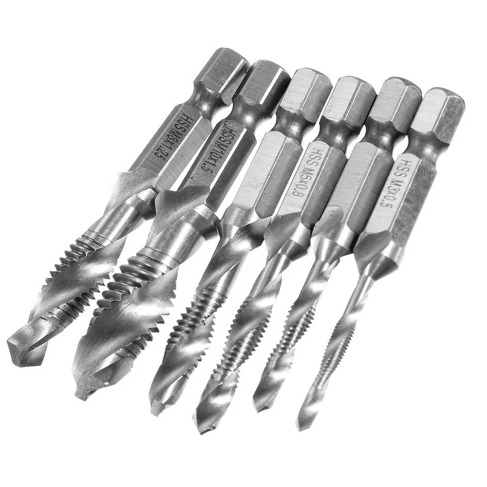 1Pc 2 In 1 1/4" Hex Shank HSS Metric Right Hand Screw Thread Tap Drill Bits M3 4 M5 M6 M8 M10
1Pc 2 In 1 1/4" Hex Shank HSS Metric Right Hand Screw Thread Tap Drill Bits M3 4 M5 M6 M8 M10