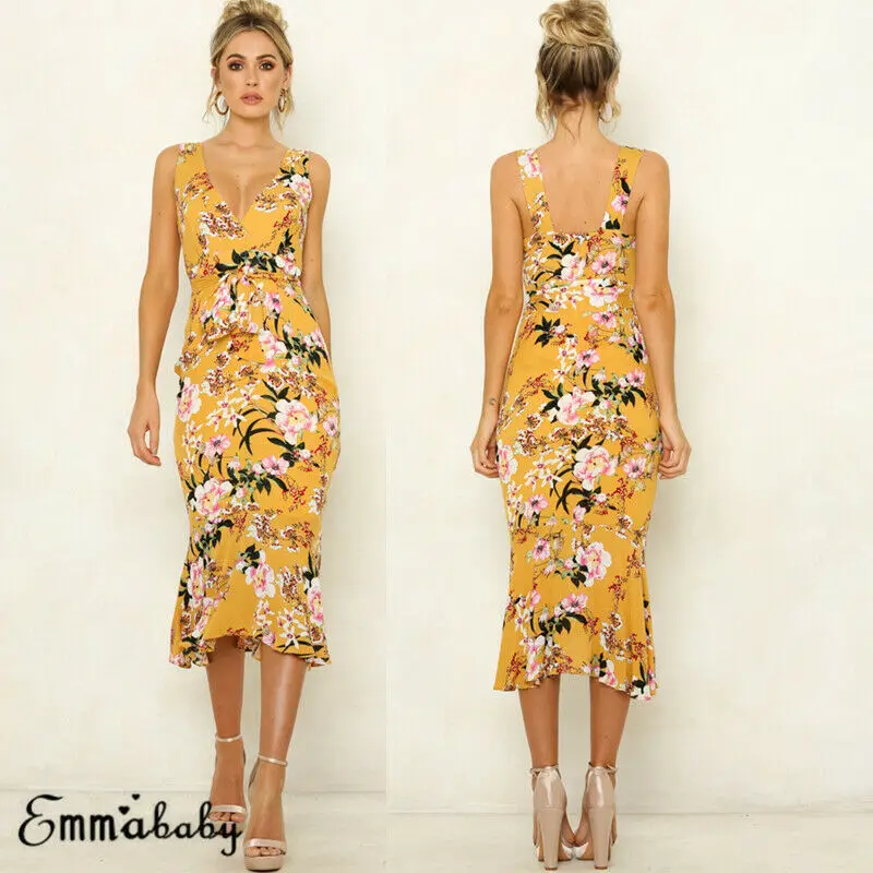 2019 Hot Women Summer Floral Boho Long Maxi Dress Elegant Sleeveless Evening Party Beach Sundress Vestidos
2019 Hot Women Summer Floral Boho Long Maxi Dress Elegant Sleeveless Evening Party Beach Sundress Vestidos
