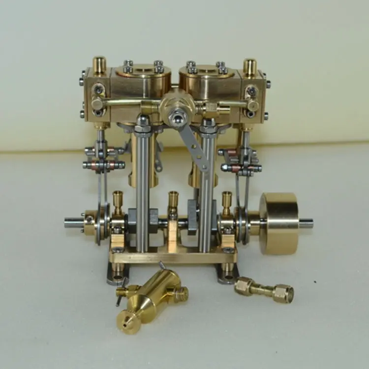 CNC Copper Two Cylinder Reciprocating Steam Engine Model Steam Engine Model Toy Boy Birthday Christmas Gift
CNC Copper Two Cylinder Reciprocating Steam Engine Model Steam Engine Model Toy Boy Birthday Christmas Gift