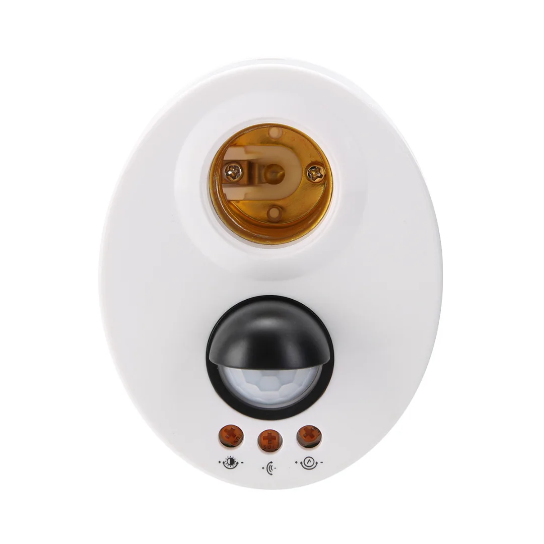 E27 Infrared Motion Sensor Holder Switches Adjustable Delay LED Light Lamp Holder Switch For Lighting Tools
E27 Infrared Motion Sensor Holder Switches Adjustable Delay LED Light Lamp Holder Switch For Lighting Tools