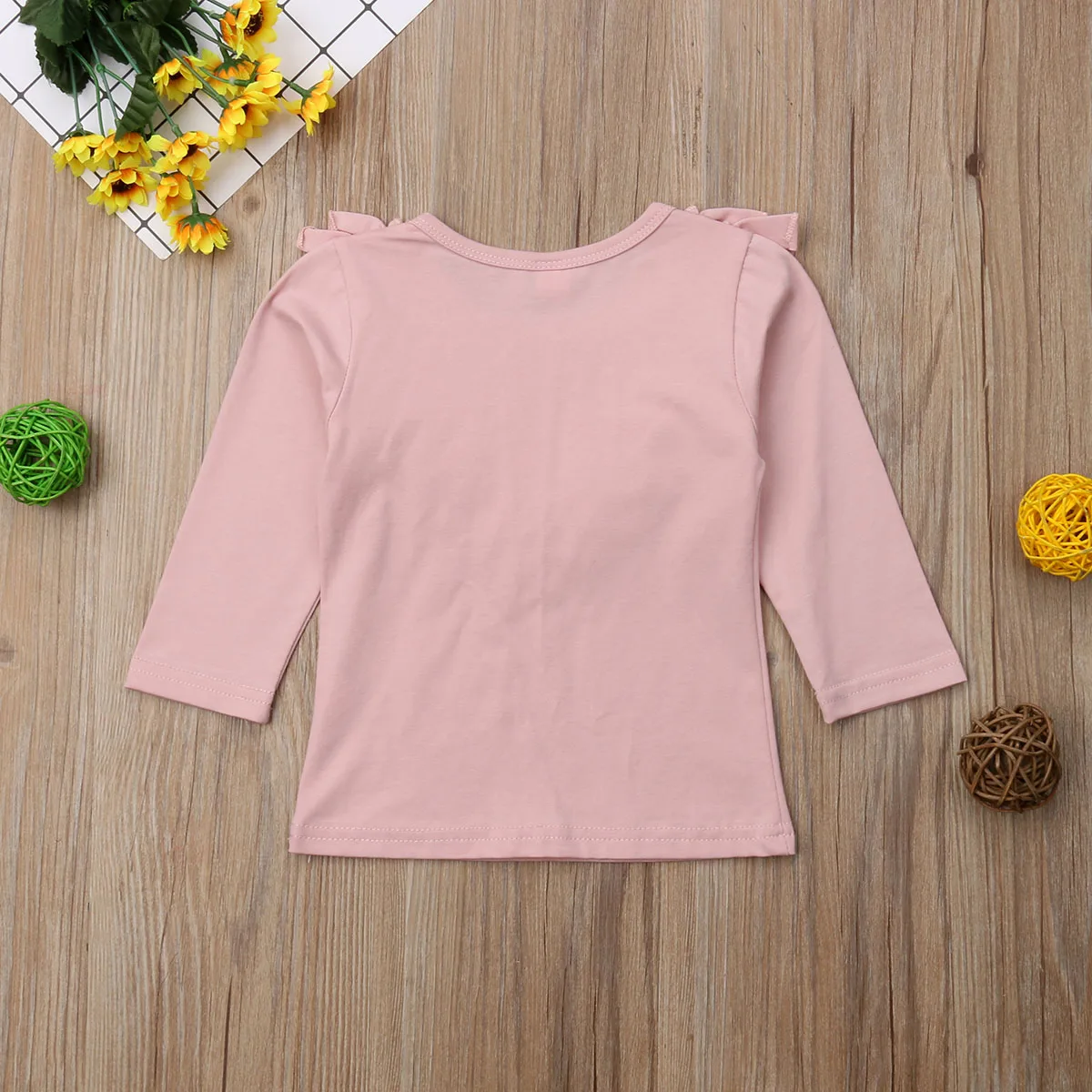 Girls Long Sleeve T-shirt Solod Cotton Autumn Tops Tee Kids Baby Girl Clothes Ruffled Collar Shirt 6M-5T
Girls Long Sleeve T-shirt Solod Cotton Autumn Tops Tee Kids Baby Girl Clothes Ruffled Collar Shirt 6M-5T