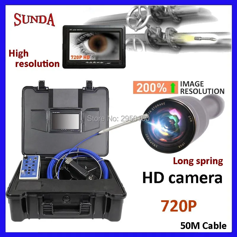 Мини эндоскопическая камера для канализации водопроводных труб 720P HD 720x1280|Камеры