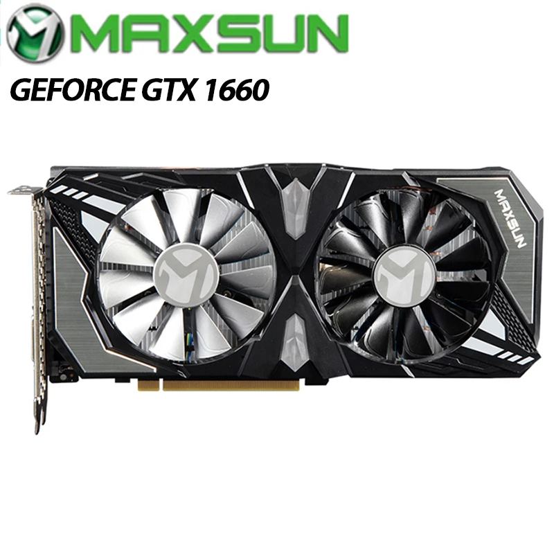 Оригинальная видеокарта MAXSUN GeForce GTX 1660 Terminator 6G для игр GDDR5 DP HDMI DVI|Видеокарты| |