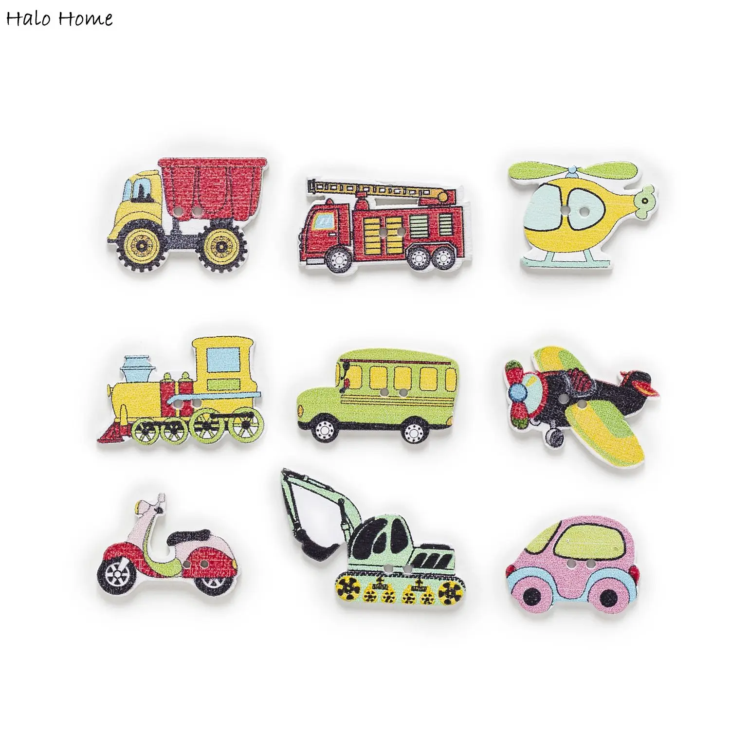 30pcs Land vehicle Cartoon Wooden buttons fit Sewing Scrapbooking Clothing Handmade Crafts Home Cloth Decor 20-30mm
30pcs Land vehicle Cartoon Wooden buttons fit Sewing Scrapbooking Clothing Handmade Crafts Home Cloth Decor 20-30mm