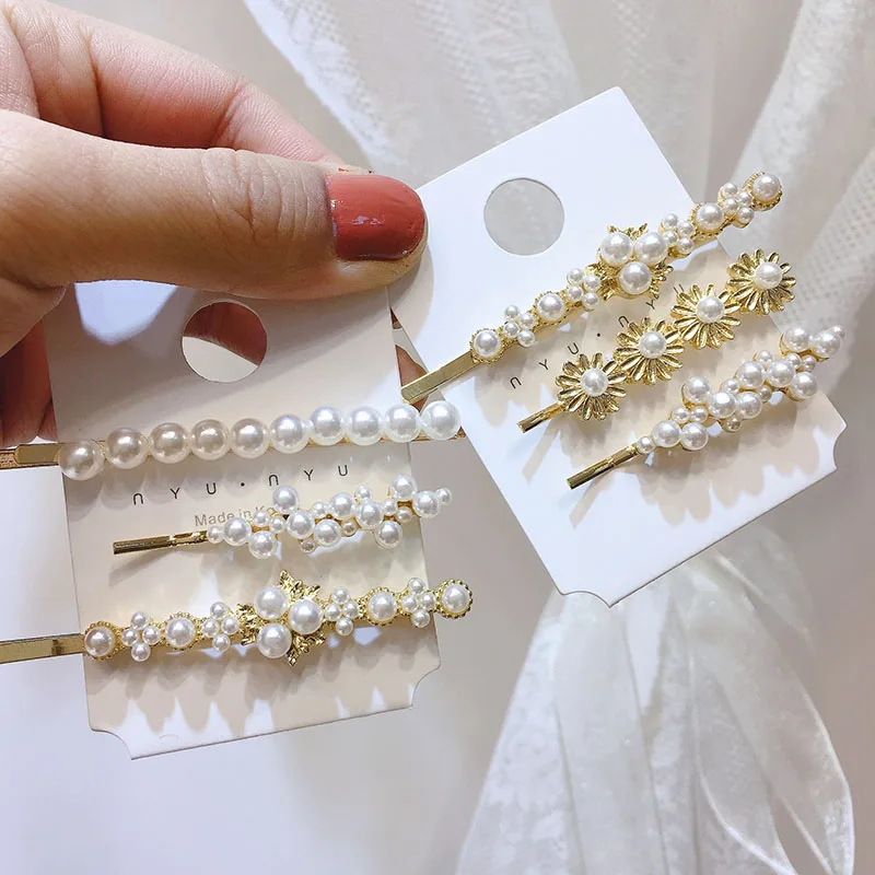 3pcs/set Korean Sweet Pearls Hairpin Flower Word Clip Bangs Elegant Barrettes Flower Crown Hair Accessories Headdress Jewelry
3pcs/set Korean Sweet Pearls Hairpin Flower Word Clip Bangs Elegant Barrettes Flower Crown Hair Accessories Headdress Jewelry