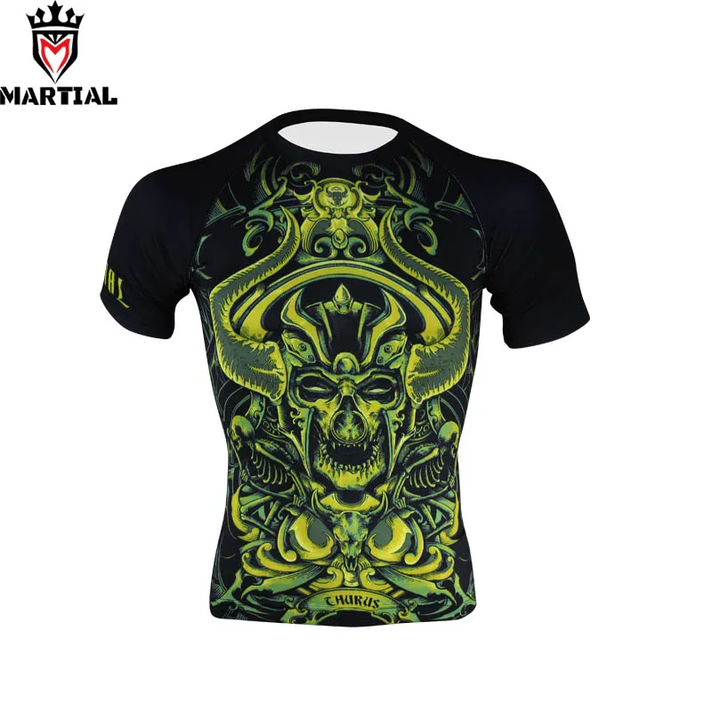 

Martial: Оригинальная футболка taureus с принтом mma rashguard, компрессионная Мужская одежда для тренировок, спортивные футболки