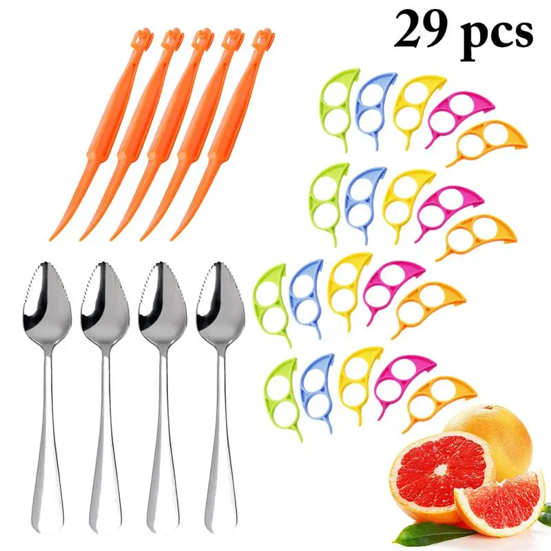 Набор для чистки фруктов, 29 шт., креативные лимоны, цитрусовые нож для пилинга, апельсины с ложкой для удаления фруктов, слайсер, резак, кухон...
Набор для чистки фруктов, 29 шт., креативные лимоны, цитрусовые нож для пилинга, апельсины с ложкой для удаления фруктов, слайсер, резак, кухон...