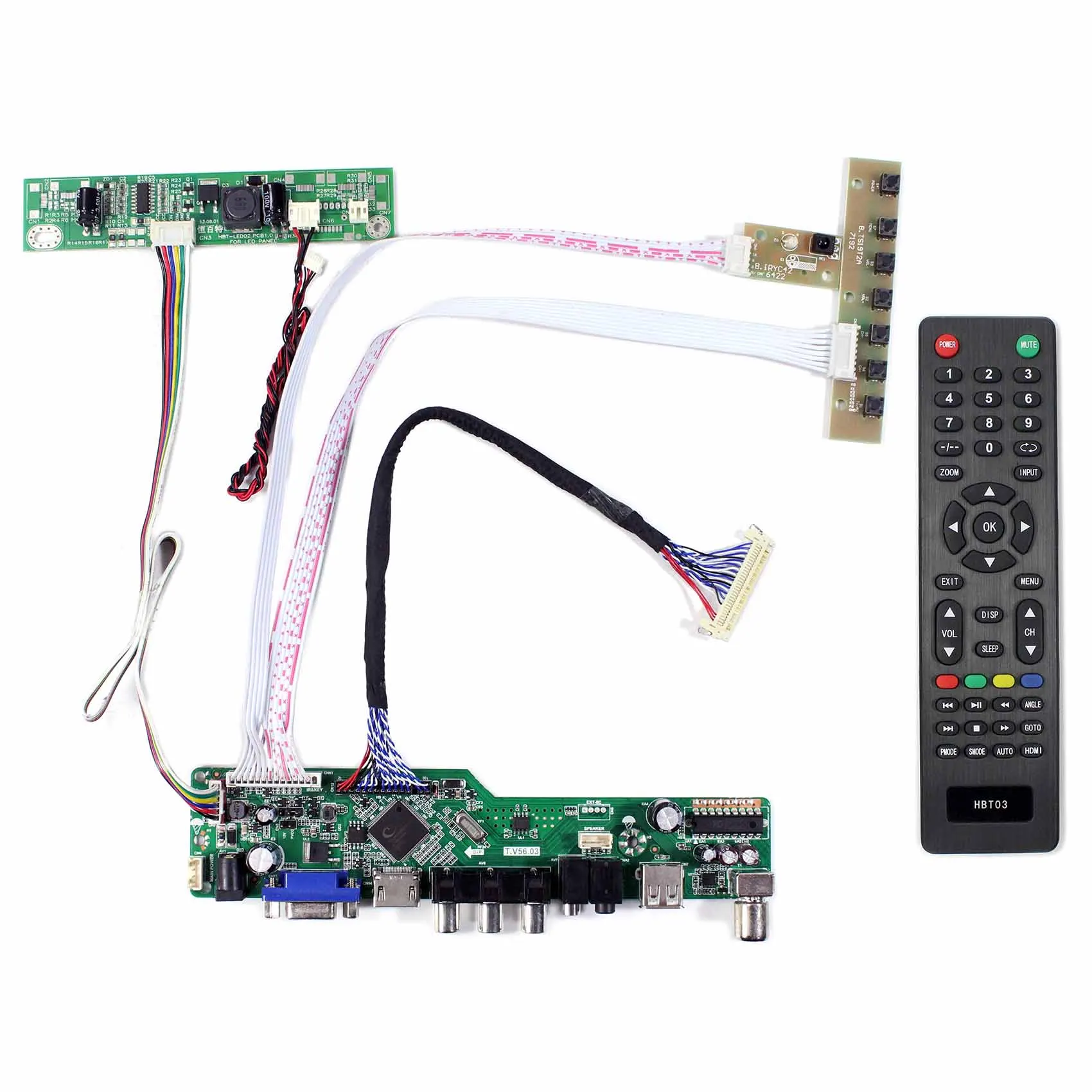 HD MI VGA AV USB RF Board Work for LVDS Interface LCD M190PW01 V8 M190CGE-L20/L23 M190MWW4 R2 M190PTN01.0 LM190WX2-TLK1/TLB1
HD MI VGA AV USB RF Board Work for LVDS Interface LCD M190PW01 V8 M190CGE-L20/L23 M190MWW4 R2 M190PTN01.0 LM190WX2-TLK1/TLB1