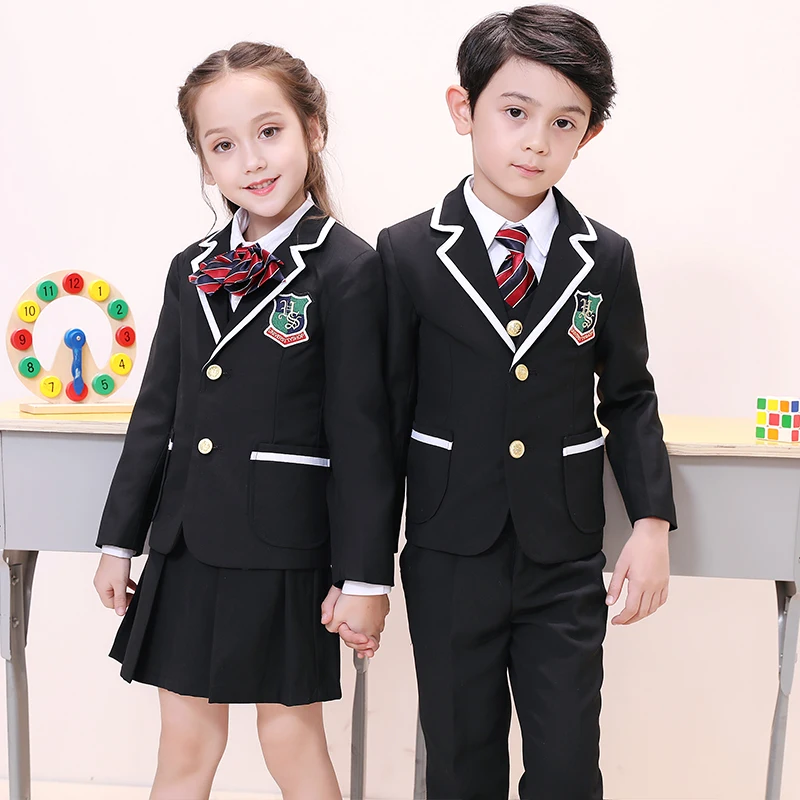 Children's school uniform for kindergarten students uniform british college style kids' suit Korean school uniform skirt sets
Children's school uniform for kindergarten students uniform british college style kids' suit Korean school uniform skirt sets