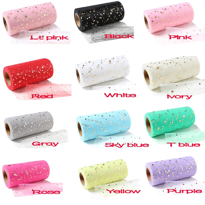 Gold Star Glitter Sequin Tulle Roll 25 Yard 15cm Spool Tutu Wedding Decoration Organza Laser DIY Craft Birthday Party Supplies
Gold Star Glitter Sequin Tulle Roll 25 Yard 15cm Spool Tutu Wedding Decoration Organza Laser DIY Craft Birthday Party Supplies