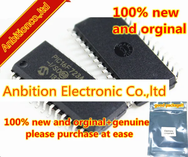 10pcs 100% new and orginal PIC16F723A-I/SO SOP28 28-Pin Flash Microcontrollers with nanoWatt XLP Technology in stock
10pcs 100% new and orginal PIC16F723A-I/SO SOP28 28-Pin Flash Microcontrollers with nanoWatt XLP Technology in stock