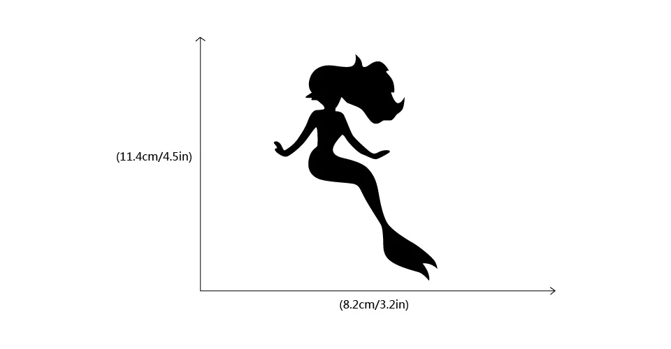 8.2*11.4cm Mermaid Silhouette Light Sticker Cartoon Vinyl Stickers for Kids Room Home Decor
8.2*11.4cm Mermaid Silhouette Light Sticker Cartoon Vinyl Stickers for Kids Room Home Decor