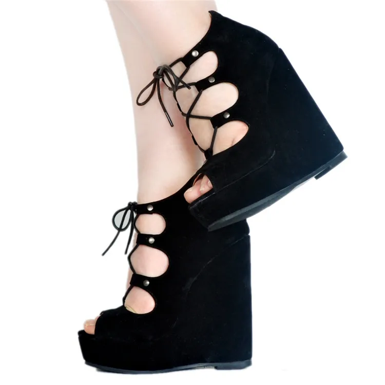 Moraima snc Slope with super high heel Roman Peep Toe Cross Strap sandals Wedges Sandals Large Size Sandals
Moraima snc Slope with super high heel Roman Peep Toe Cross Strap sandals Wedges Sandals Large Size Sandals