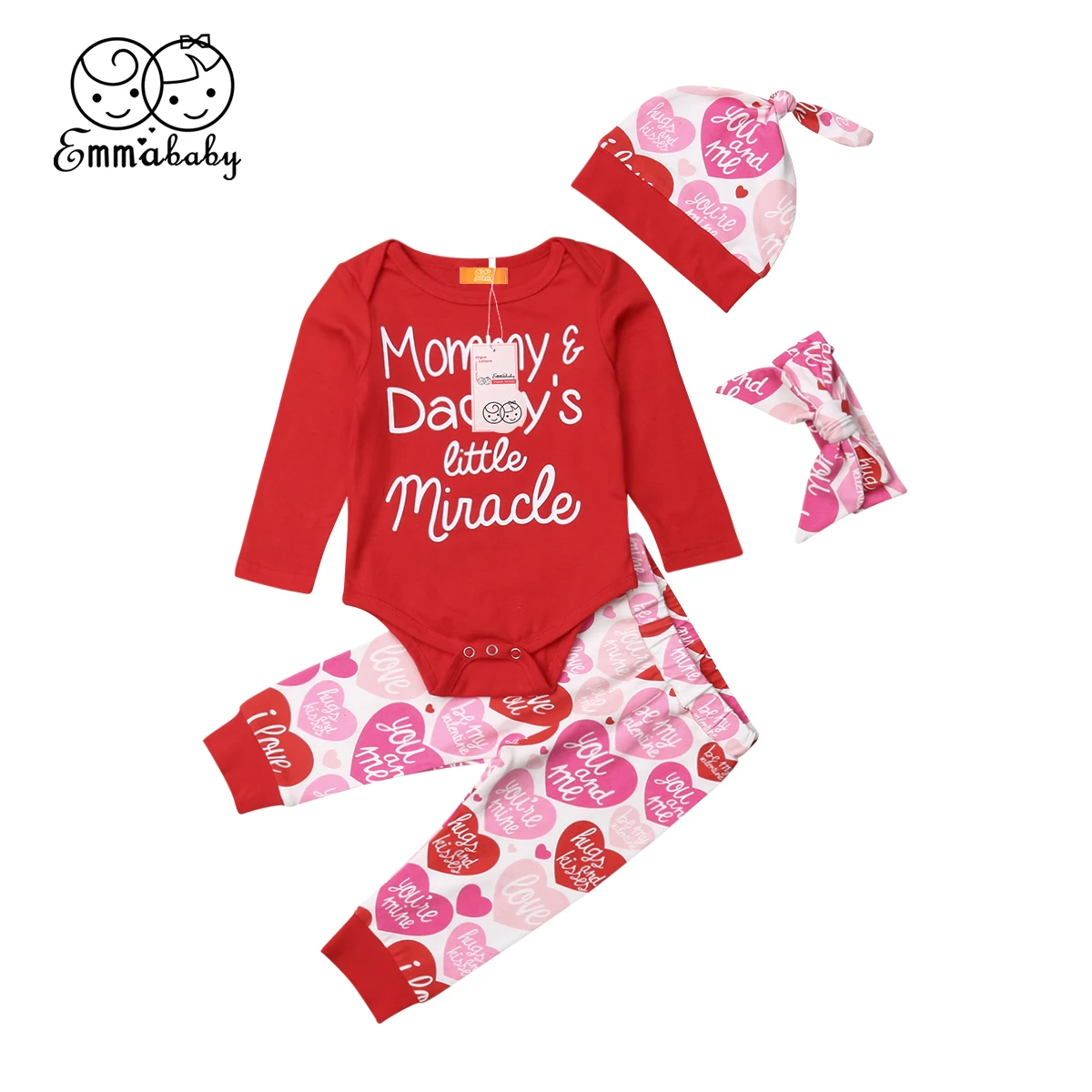 Baby Girl Clothes Floral Tops+Pants Trousers+Hat+Headband 4PCS Outfit Clothes Set
Baby Girl Clothes Floral Tops+Pants Trousers+Hat+Headband 4PCS Outfit Clothes Set