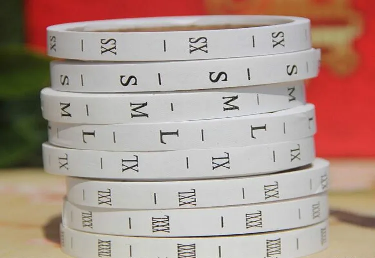 300 piece/LOT GARMENT size lable,Wholesale SIZE LABEL for clothing white background black letters
300 piece/LOT GARMENT size lable,Wholesale SIZE LABEL for clothing white background black letters