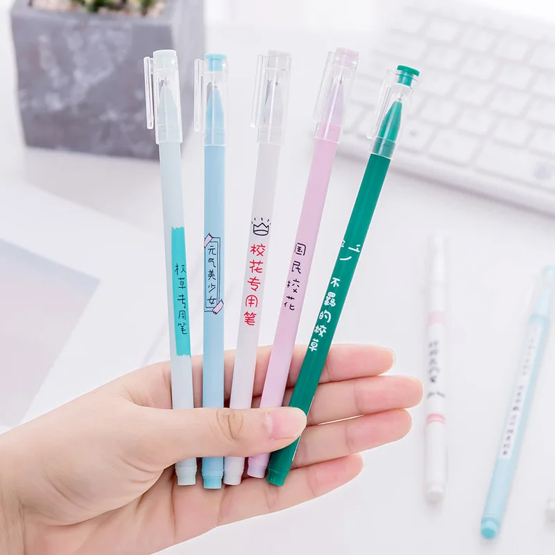 Korea Stationery Creative Cool Text School Grass Gel Pen Students Stationery 0 5mm Sign pen
Korea Stationery Creative Cool Text School Grass Gel Pen Students Stationery 0 5mm Sign pen