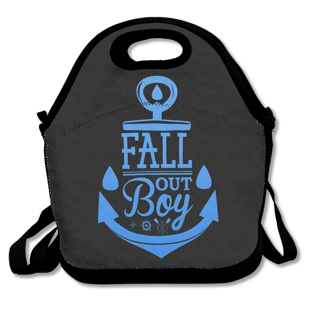 SAMCUSTOM 3D Print Fall Out Boy Logo Lunch Bags Insulated Waterproof Food Girl Packages men and women Kids Babys Boys Handbags | Багаж и