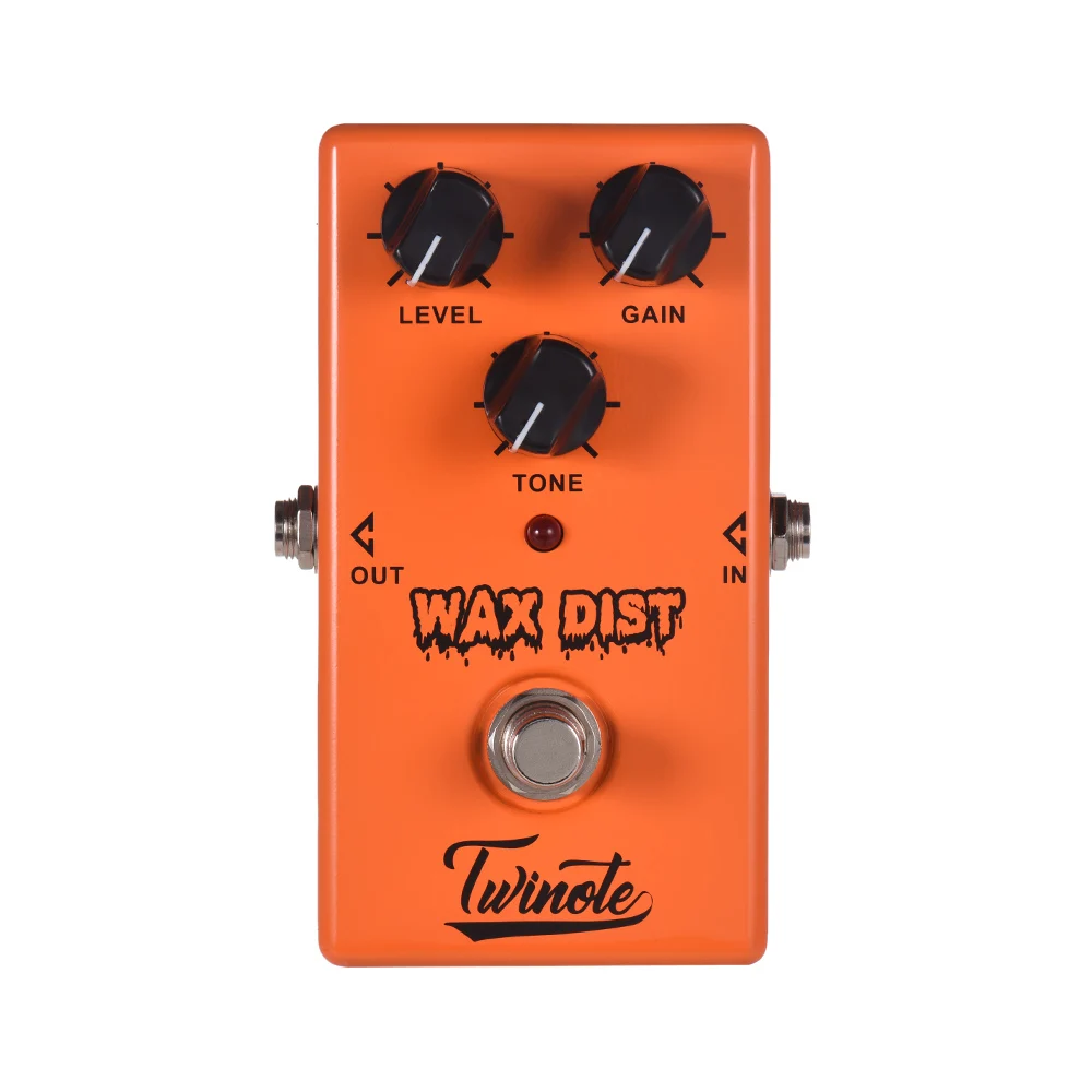 

Twinote WAX DIST Guitar Pedal Classical Distortion Guitar Effect Pedal British Style Full Metal Shell with True Bypass
